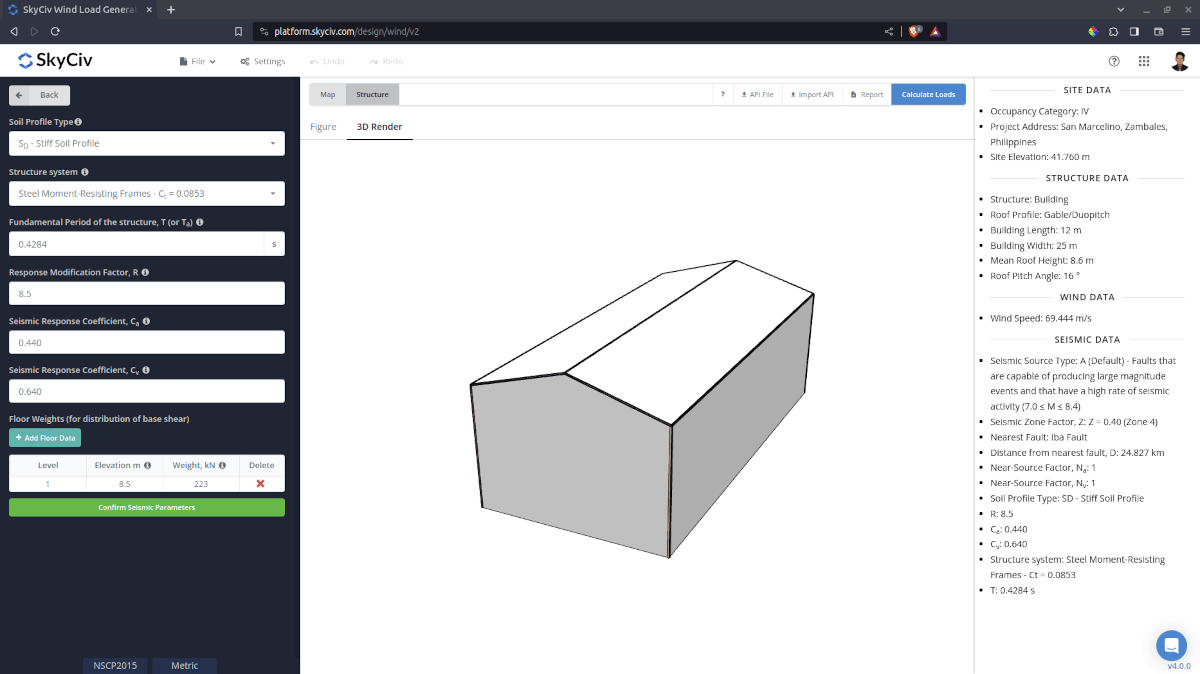 Seismic Parameters for Building