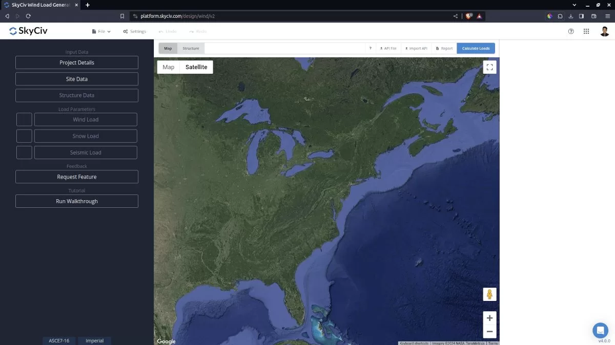 SkyCiv Load Generator UI