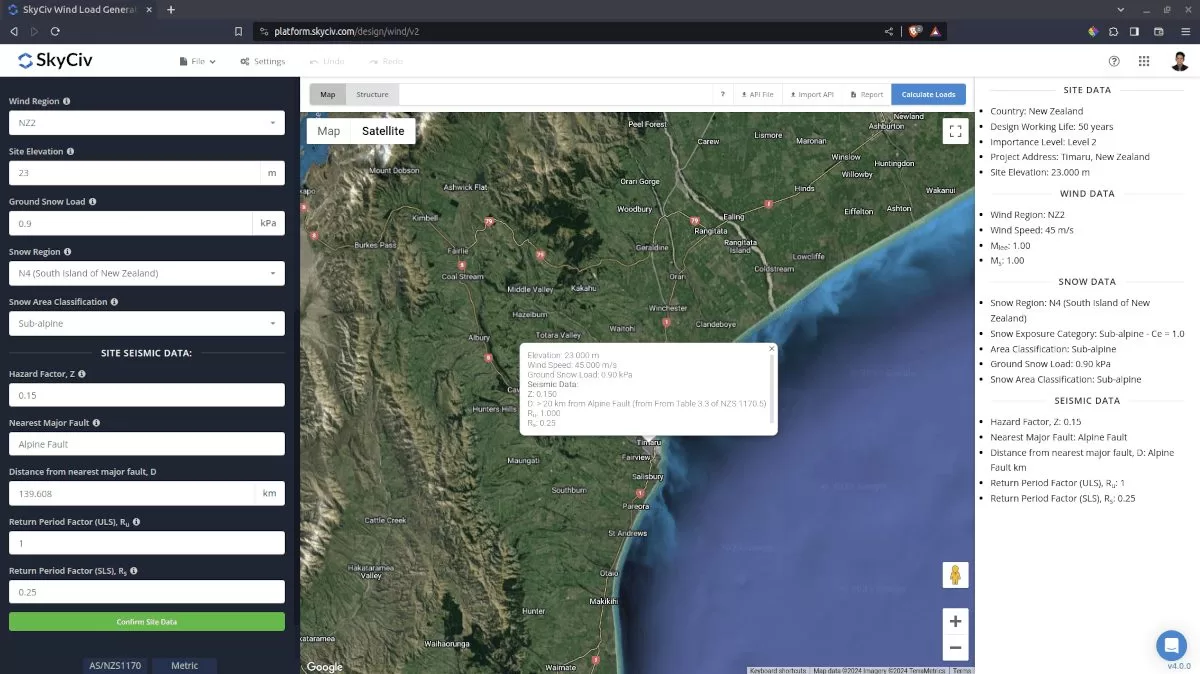 Site Seismic Parameters 