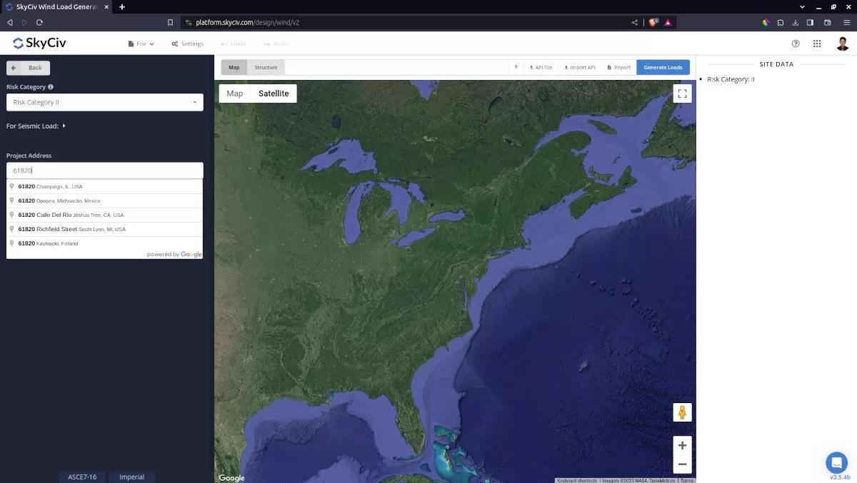 Wind speed from zip code