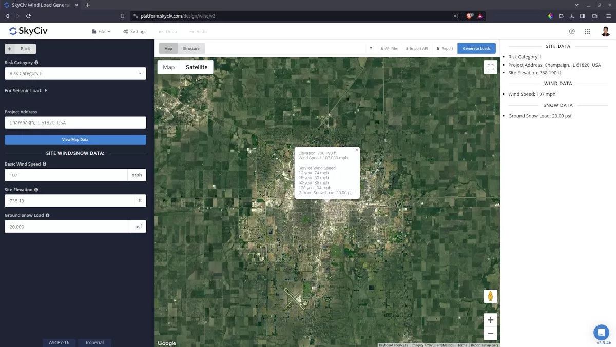 Wind speed data by zip code
