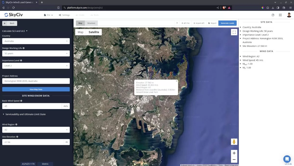 Wind speed from zip code for Australia